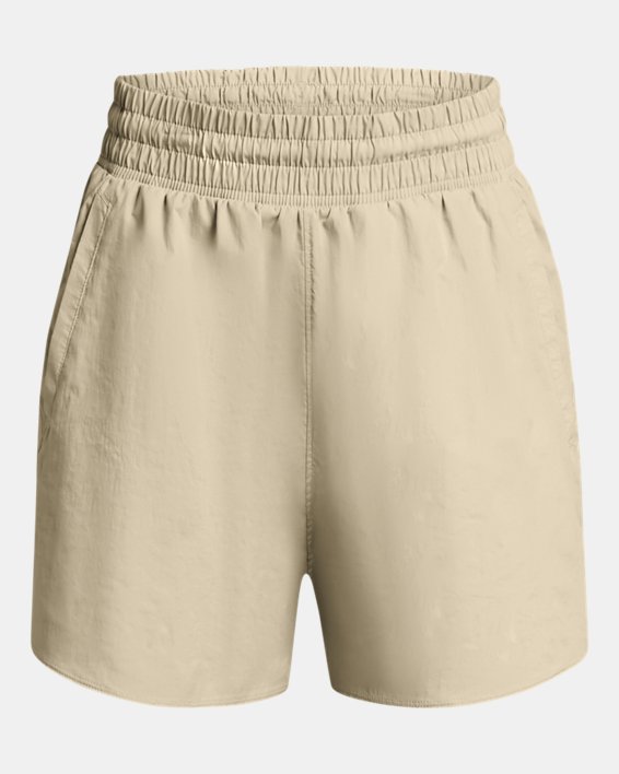 女士UA Vanish 5" Crinkle短褲 in Brown image number 4